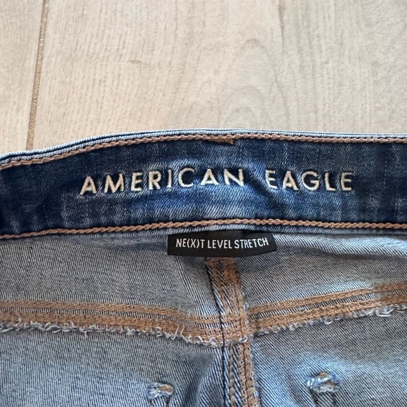 American Eagle Outfitters -Next Level Stretch -Blue Skinny Jeans Stretchy Denim - Picture 4 of 6